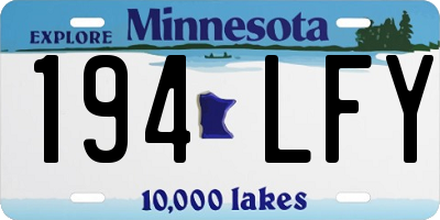 MN license plate 194LFY