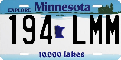 MN license plate 194LMM