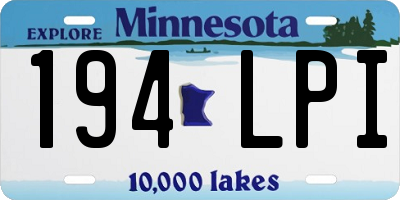MN license plate 194LPI