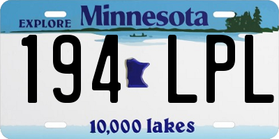 MN license plate 194LPL