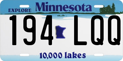 MN license plate 194LQQ