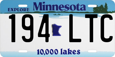 MN license plate 194LTC