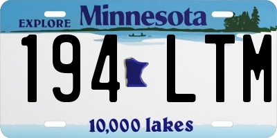 MN license plate 194LTM