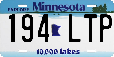 MN license plate 194LTP