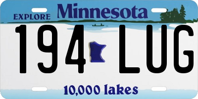 MN license plate 194LUG