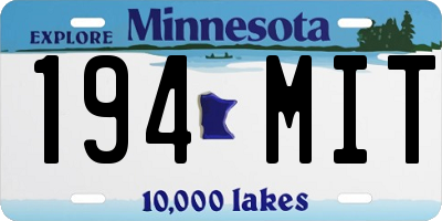 MN license plate 194MIT