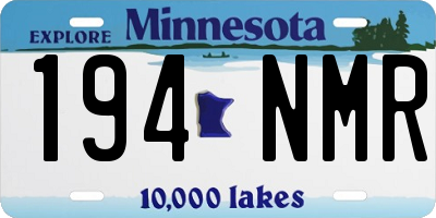 MN license plate 194NMR