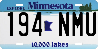 MN license plate 194NMU