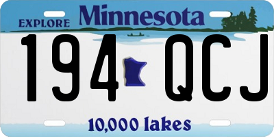 MN license plate 194QCJ
