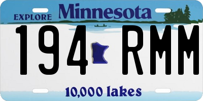 MN license plate 194RMM