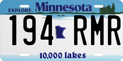 MN license plate 194RMR