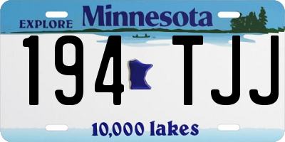MN license plate 194TJJ