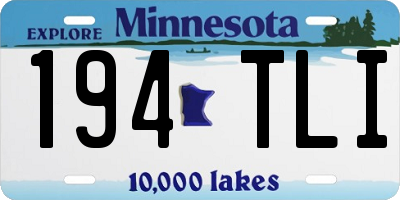 MN license plate 194TLI