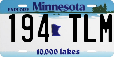 MN license plate 194TLM