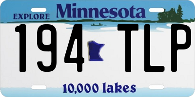 MN license plate 194TLP