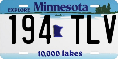 MN license plate 194TLV
