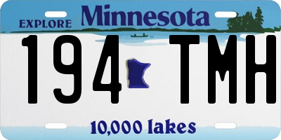 MN license plate 194TMH
