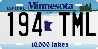 MN license plate 194TML