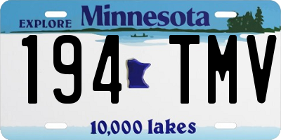 MN license plate 194TMV
