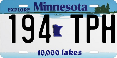 MN license plate 194TPH
