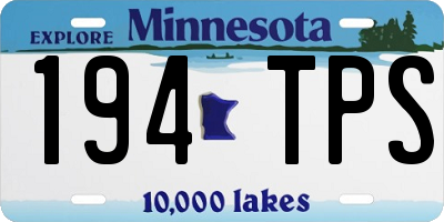 MN license plate 194TPS