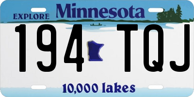 MN license plate 194TQJ