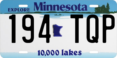 MN license plate 194TQP