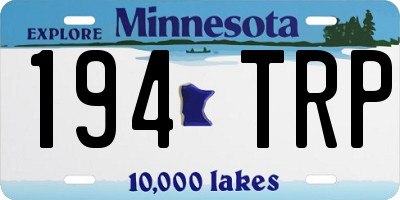 MN license plate 194TRP