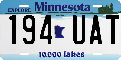 MN license plate 194UAT