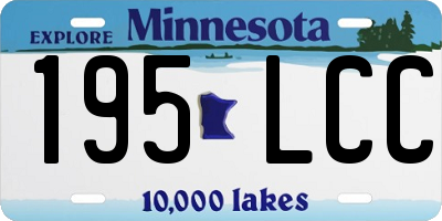 MN license plate 195LCC