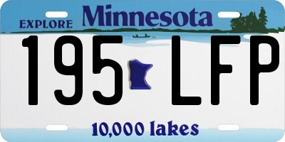 MN license plate 195LFP