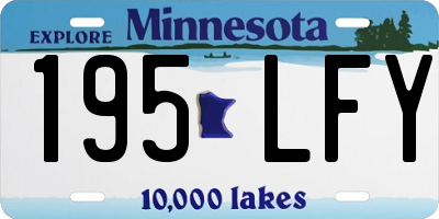 MN license plate 195LFY