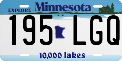 MN license plate 195LGQ