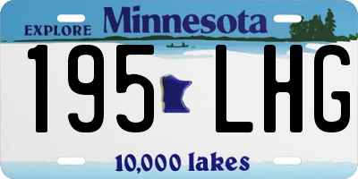 MN license plate 195LHG