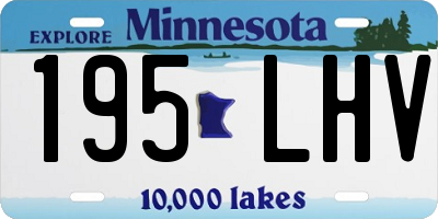 MN license plate 195LHV