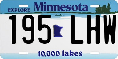 MN license plate 195LHW