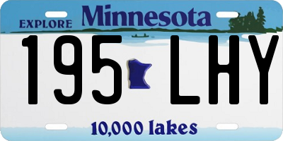 MN license plate 195LHY
