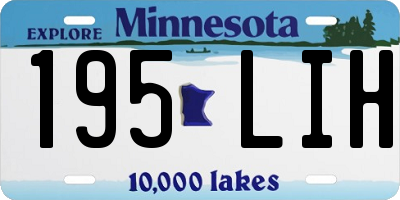 MN license plate 195LIH