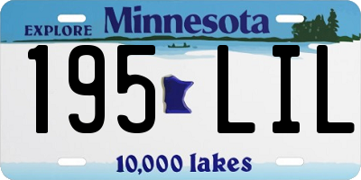 MN license plate 195LIL
