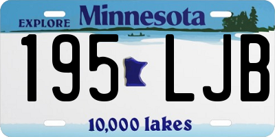 MN license plate 195LJB