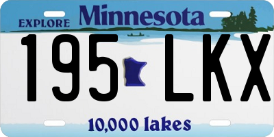 MN license plate 195LKX