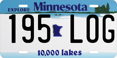 MN license plate 195LOG