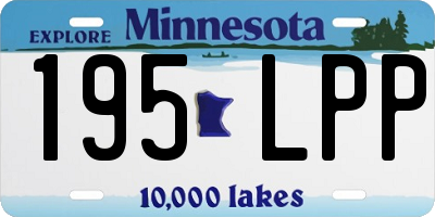 MN license plate 195LPP