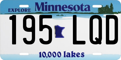 MN license plate 195LQD