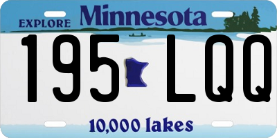 MN license plate 195LQQ