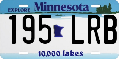 MN license plate 195LRB
