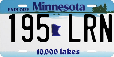 MN license plate 195LRN
