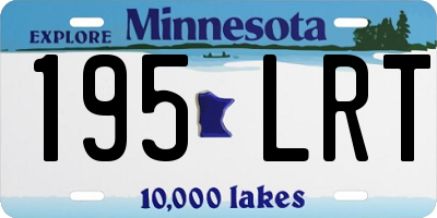 MN license plate 195LRT