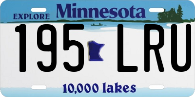 MN license plate 195LRU