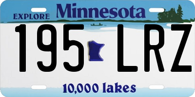 MN license plate 195LRZ